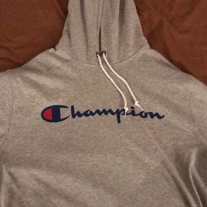 Gray champion hoodie